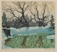 MILLSTREAM IN WINTER