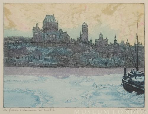 THE FROZEN ST. LAWRENCE AT QUEBEC
