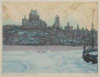 THE FROZEN ST. LAWRENCE AT QUEBEC