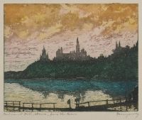 PARLIAMENT HILL, OTTAWA, FROM THE RIVER