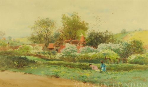 SPRING IN THE HOP COUNTRY, TRUGGHURST, KENT, ENGLAND