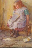 GIRL WITH SLATE