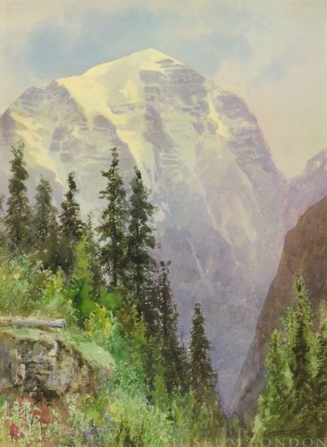 MOUNT TEMPLE IN THE CANADIAN ROCKIES