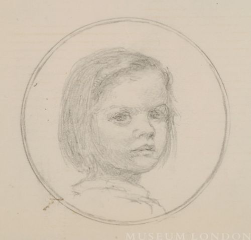 SKETCH OF A GIRL FOR A MINIATURE