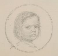 SKETCH OF A GIRL FOR A MINIATURE