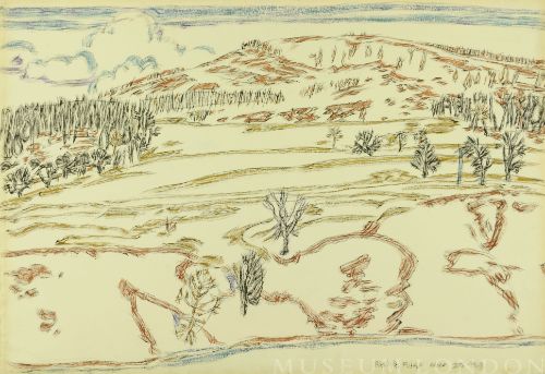 HILLSIDE WITH MELTING SNOW, MOUNT RIGA, NEW YORK