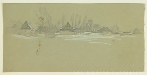 LANDSCAPE WITH HOUSES