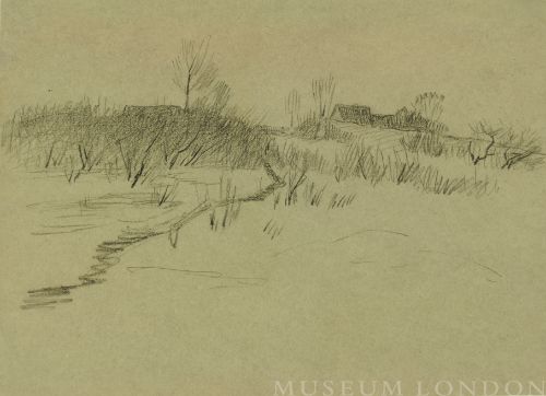 LANDSCAPE WITH ROOFTOPS