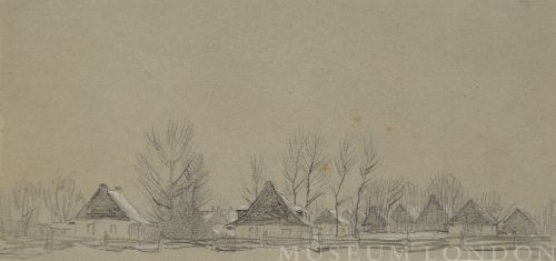 LANDSCAPE WITH HOUSES