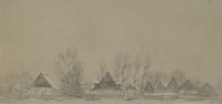 LANDSCAPE WITH HOUSES