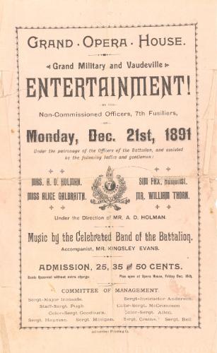 Grand Military and Vaudeville Entertainment