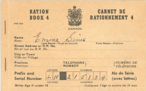 Ration Book 4 LN 215104
