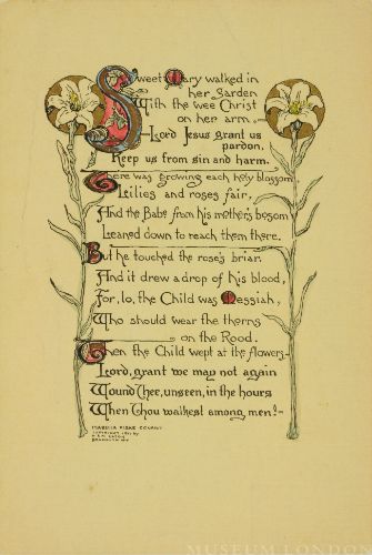 SWEET MARY [ILLUSTRATED VERSE]