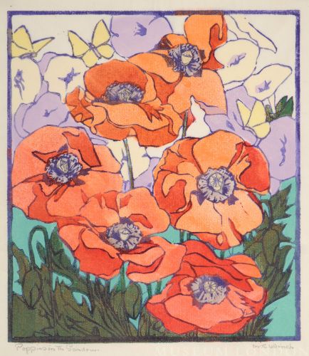 POPPIES IN THE GARDEN