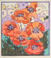 POPPIES IN THE GARDEN