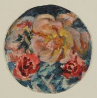 TWO RED ROSES AND ONE WHITE TULIP