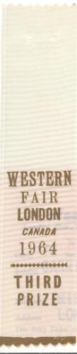 Western Fair, Third Prize Ribbon for Carriage Cover