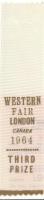 Western Fair, Third Prize Ribbon for Carriage Cover