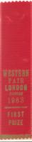 Western Fair, First Prize Ribbon for Specimen, Modern Needlepoint