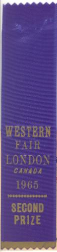 Western Fair, Second Prize Ribbon for Childs Dress Smocked