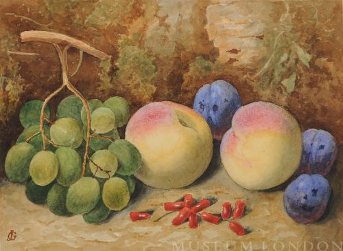 PEACHES, PLUMS AND GRAPES