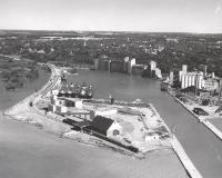 Aerial View of Sifto Salt, Grain Elevators, Goderich