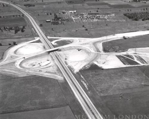 Clover Leaf On-ramp construction; Highbury 401 Interchange Under Construction