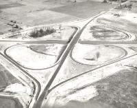 401 Highway Overpass & Star Top Drive-in (later called the 401 Drive-in) and Wellington Road, looking South East.