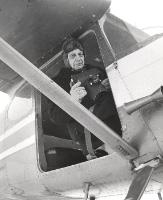 Unidentified Man in Plane with camera (Arthur Gleason)