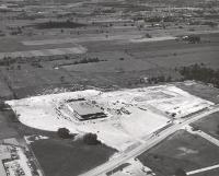Wellington Road South runs in front of Sayvette (under construction) towards Exeter Rd