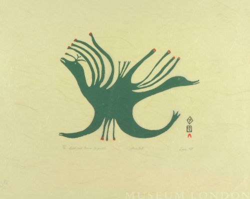BIRD AND FLOWER COMPOSITION