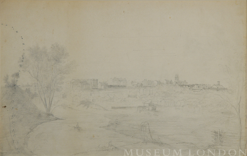 SKETCH OF LONDON, CANADA WEST, FROM THE WORTLEY ROAD HILL