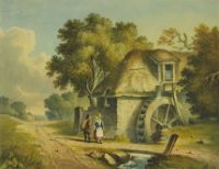LANDSCAPE WITH MILL WHEEL