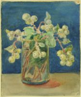 SNOWBERRIES IN GLASS