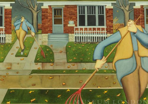 RAKING LEAVES