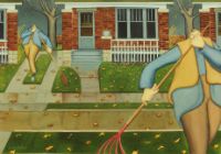 RAKING LEAVES