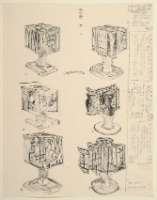 BOX WITH SIX LANDSCAPE SHARDS