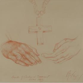 HANDS AND PECTORAL CROSS
