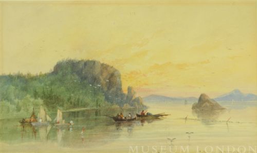 FISHING SCENE AT DAWN