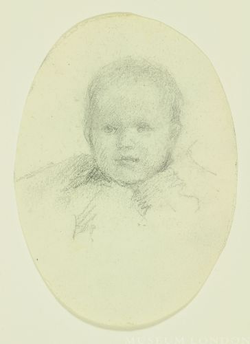 CHILD'S HEAD/Sketch of Woman