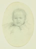 CHILD'S HEAD/Sketch of Woman