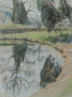 REFLECTIONS IN THE GARDEN IN LUXEMBOURG