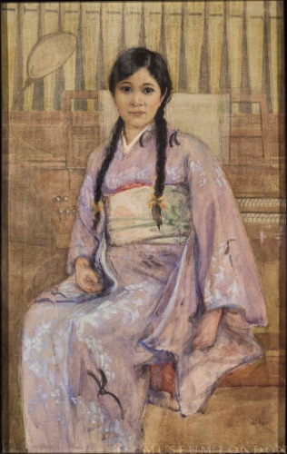 JAPANESE STUDENT AT ORGAN, ALMA COLLEGE, ST. THOMAS