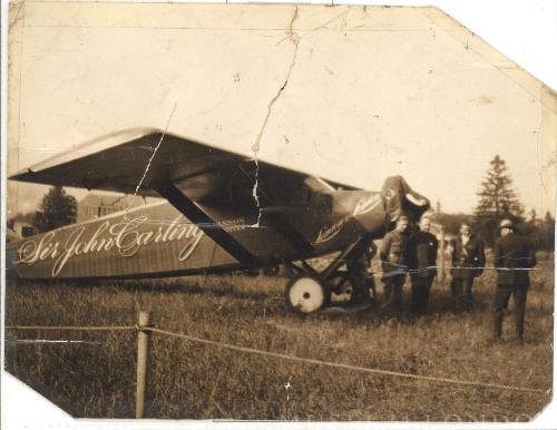 “Sir John Carling” plane: London to London