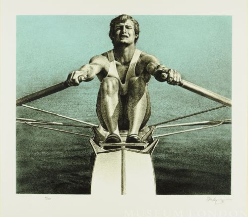 OLYMPIC SERIGRAPHS: THE SCULLER