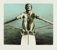OLYMPIC SERIGRAPHS: THE SCULLER
