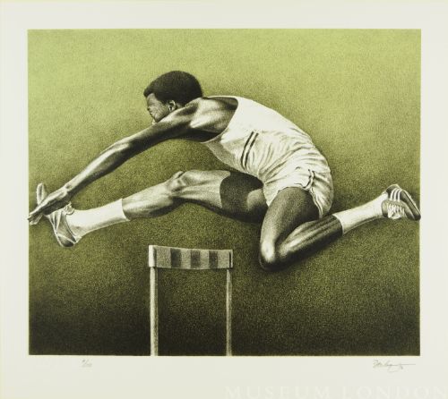 OLYMPIC SERIGRAPHS: THE HURDLER
