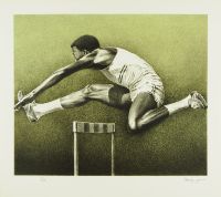 OLYMPIC SERIGRAPHS: THE HURDLER