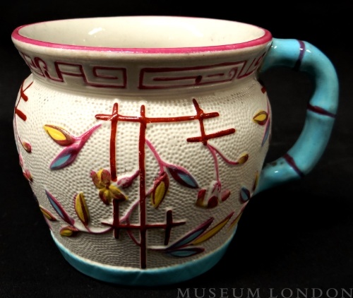 Small Mug with a blue handle