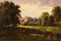 Painting of Elmwood Avenue with View of Normal School